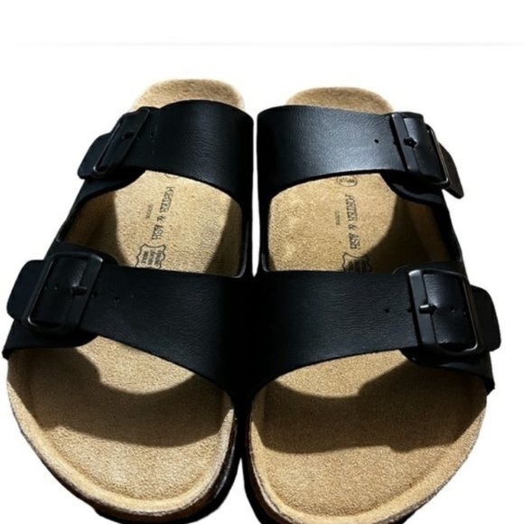 porter and ash Other - Porter and Ash Mens Classic Slide Buckle Sandals Black Size 10 NWT